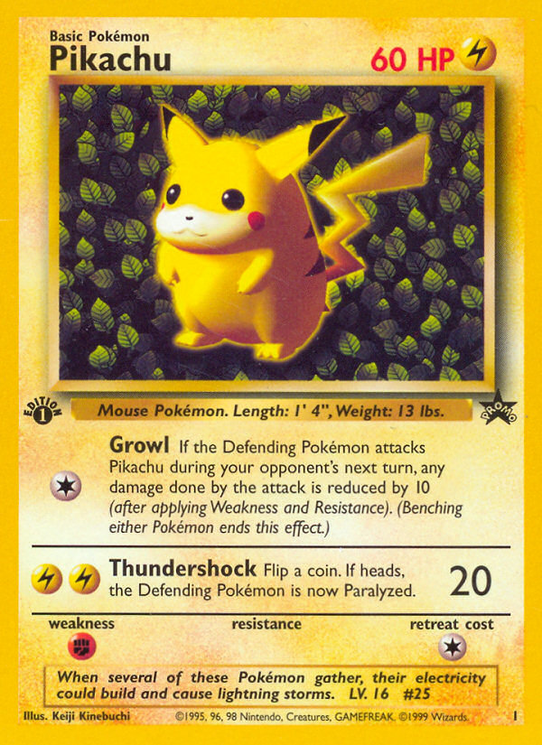1997 Pikachu CGC 9 (stock image — not the actual card)
