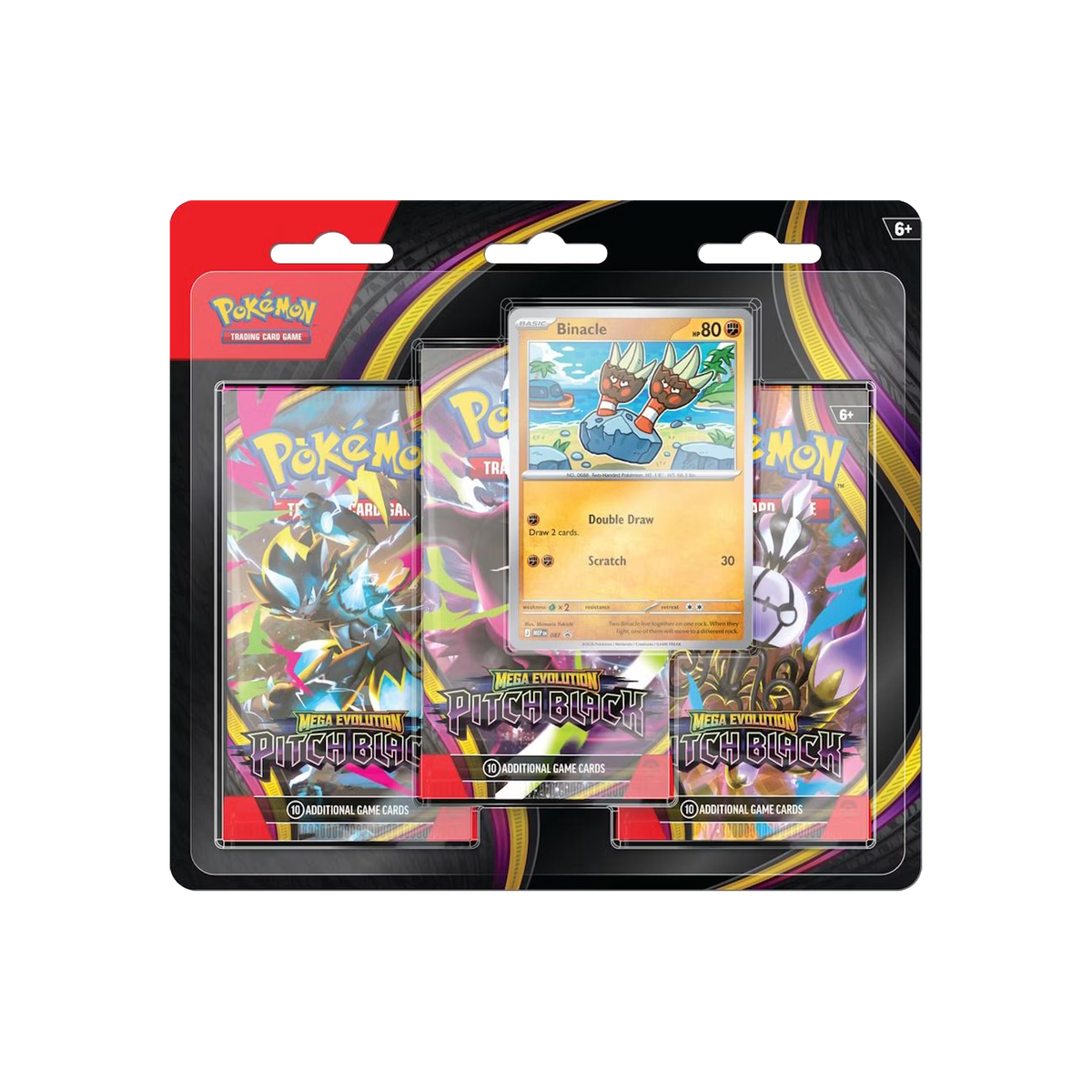 Pitch Black 3-Pack Blister