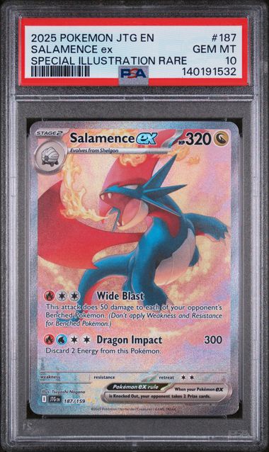 2025 SALAMENCE ex #187 PSA 10 (front)