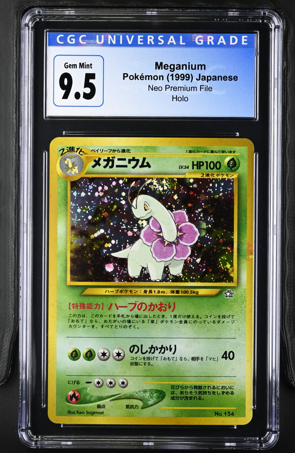 1999 Meganium CGC Gem Mint 10 (back)