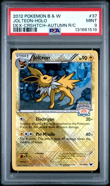2012 JOLTEON-HOLO #37 PSA 9 (front)