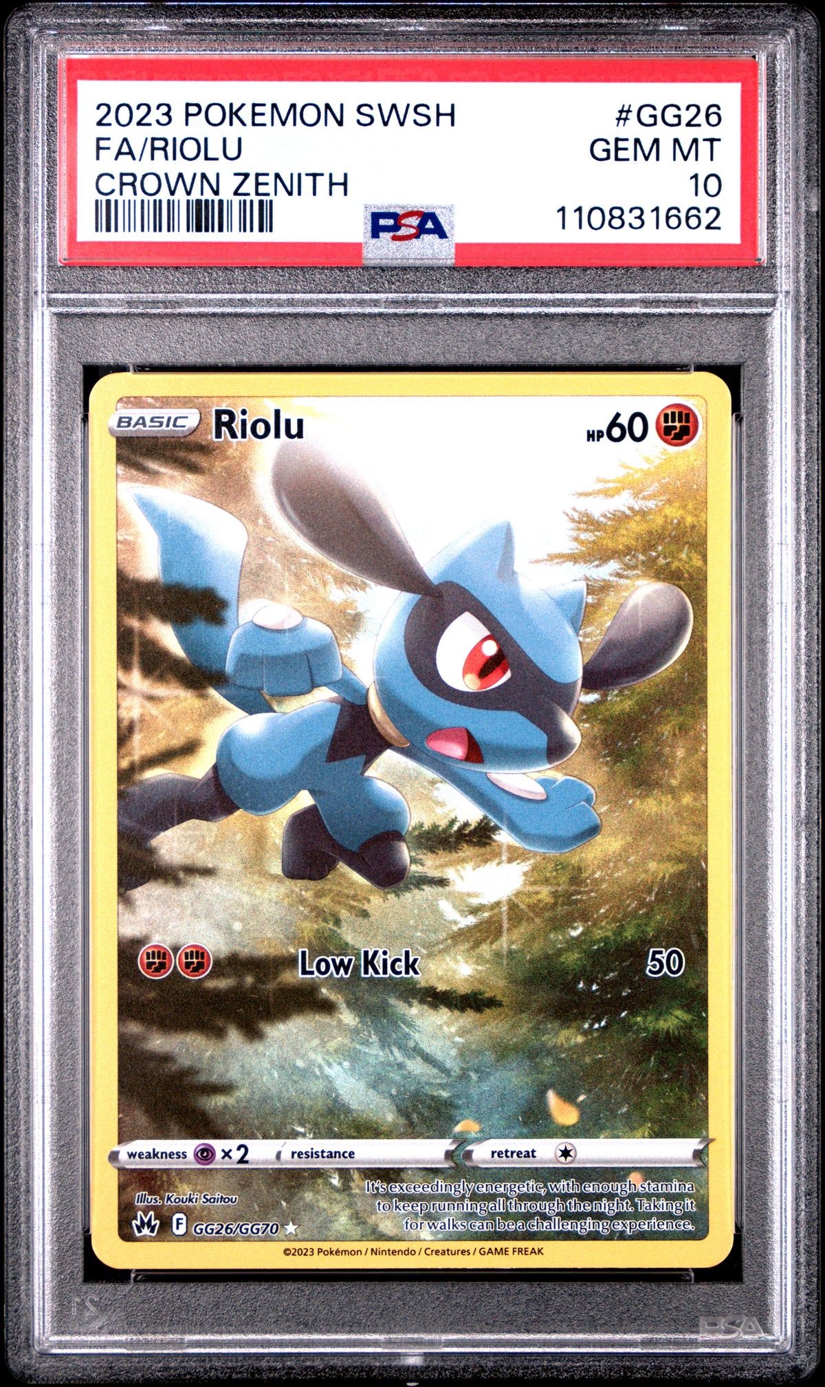 2023 FA/RIOLU #GG26 PSA 10 (front)