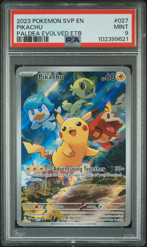 2023 PIKACHU #027 PSA 9 (front)