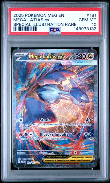 2025 MEGA LATIAS ex #181 PSA 10 (front)