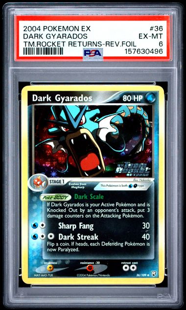 2004 DARK GYARADOS #36 PSA 6 (front)