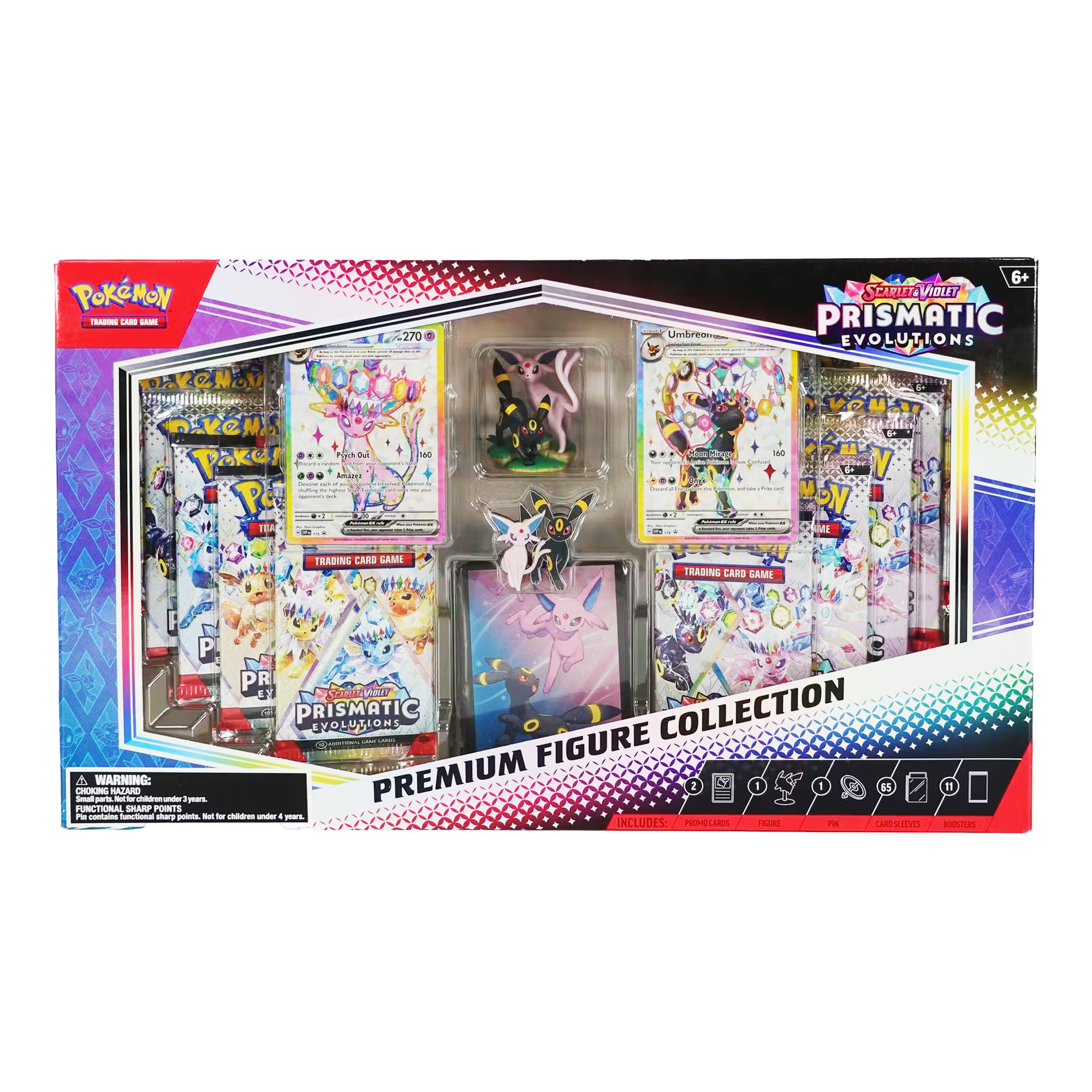 prismatic evolutions card sleeves Umbreon and Espeon 65 Count Pokemon TCG Evolution ET Store up to 65 of your latest and greatest Pokemon Scarlet Violet Prismatic Evolutions