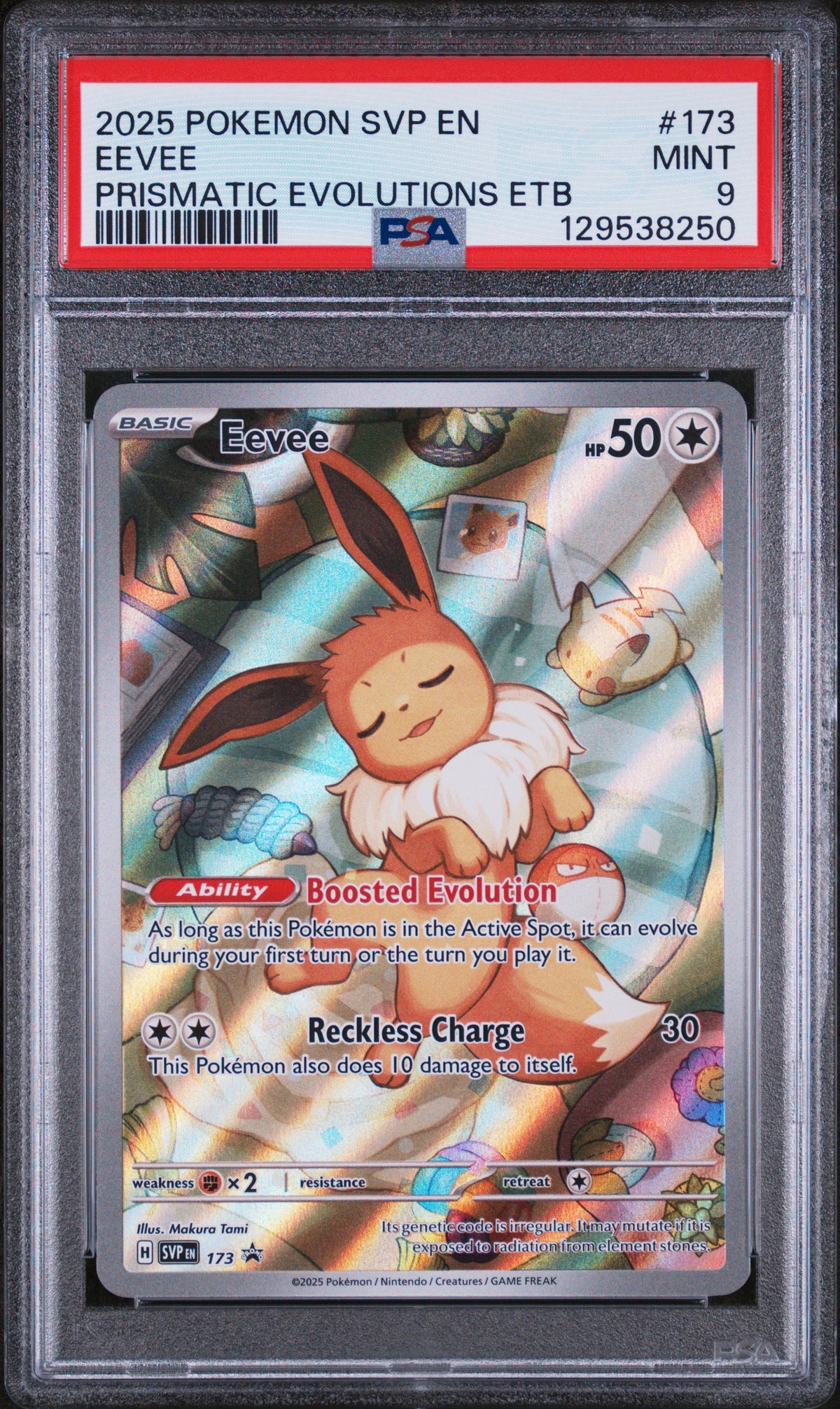 2025 EEVEE #173 PSA 9 (front)