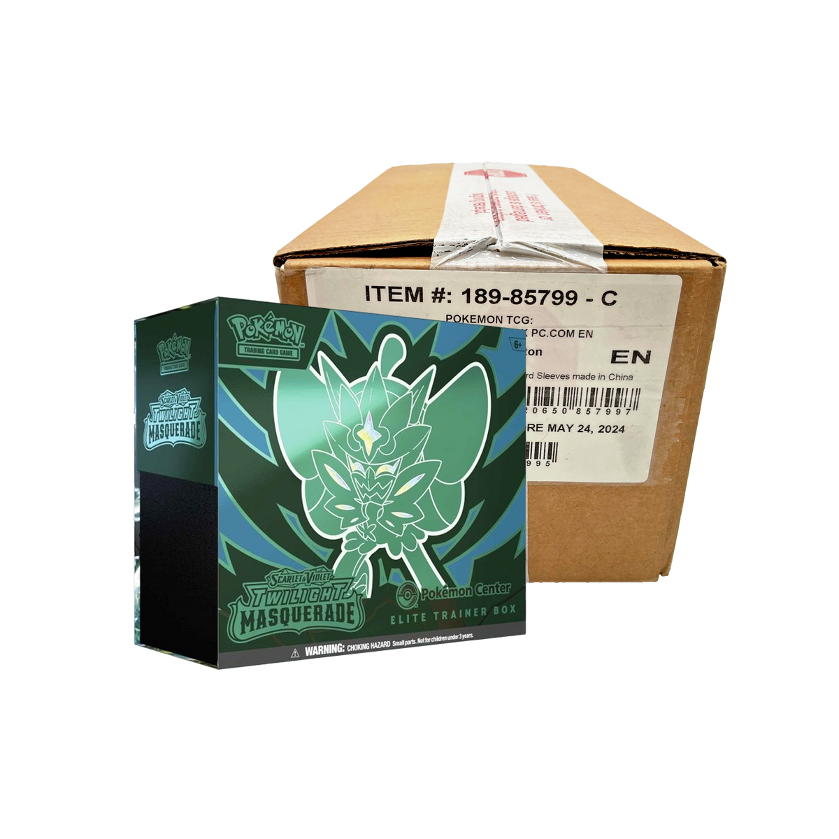 Twilight Masquerade Pokemon Center Elite Trainer Box Case