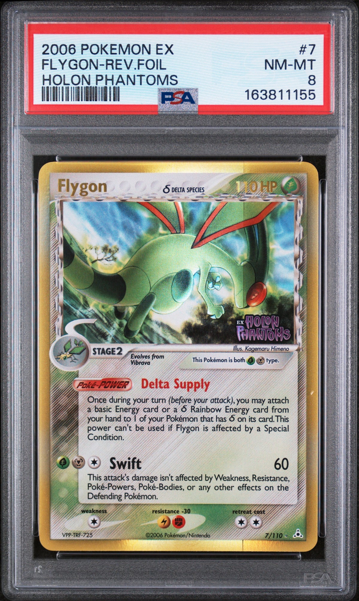 2006 FLYGON-REV.FOIL #7 Holon Phantoms PSA 8 (front)