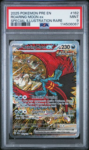 2025 ROARING MOON ex #162 PSA 9 (front)