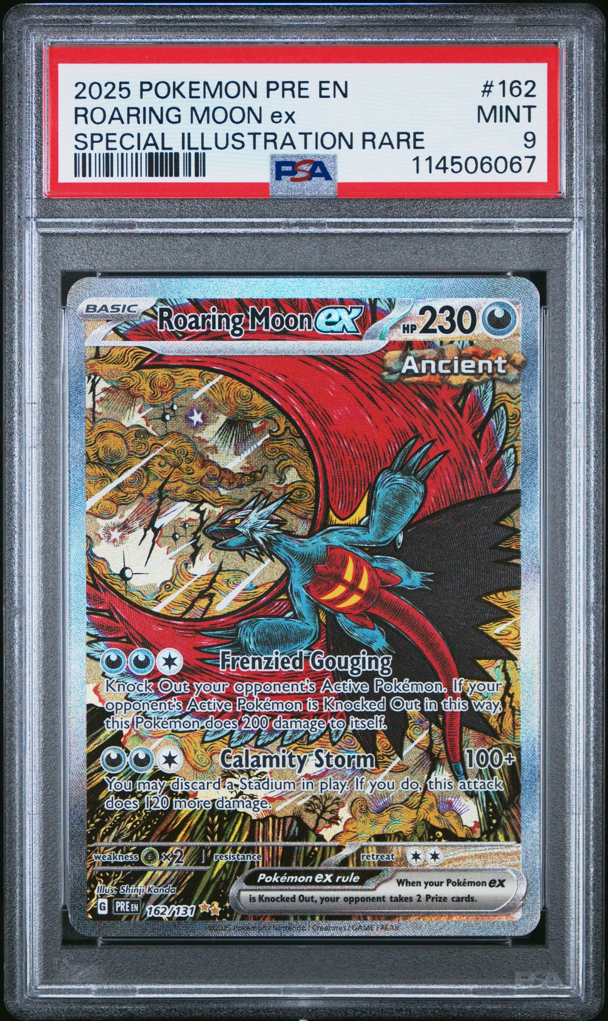 2025 ROARING MOON ex #162 PSA 9 (front)