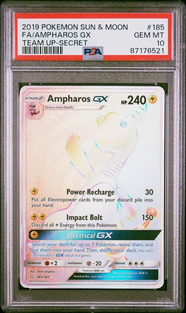 2019 FA/AMPHAROS GX #185 PSA 10 (front)