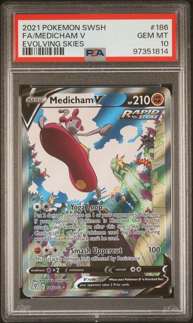 2021 FA/MEDICHAM V #186 PSA 10 (front)
