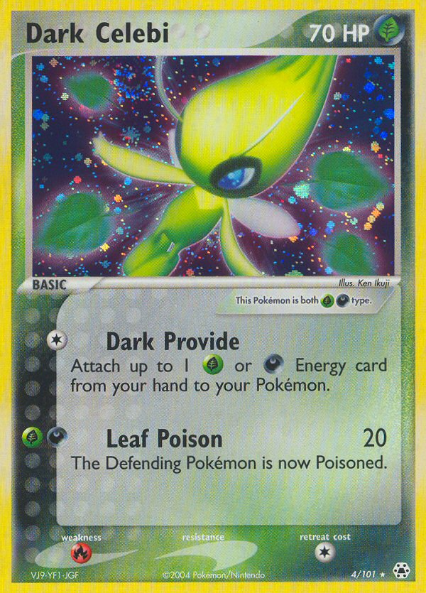 2004 DARK CELEBI-REV.FOIL #4 PSA 7 (stock image — not the actual card)