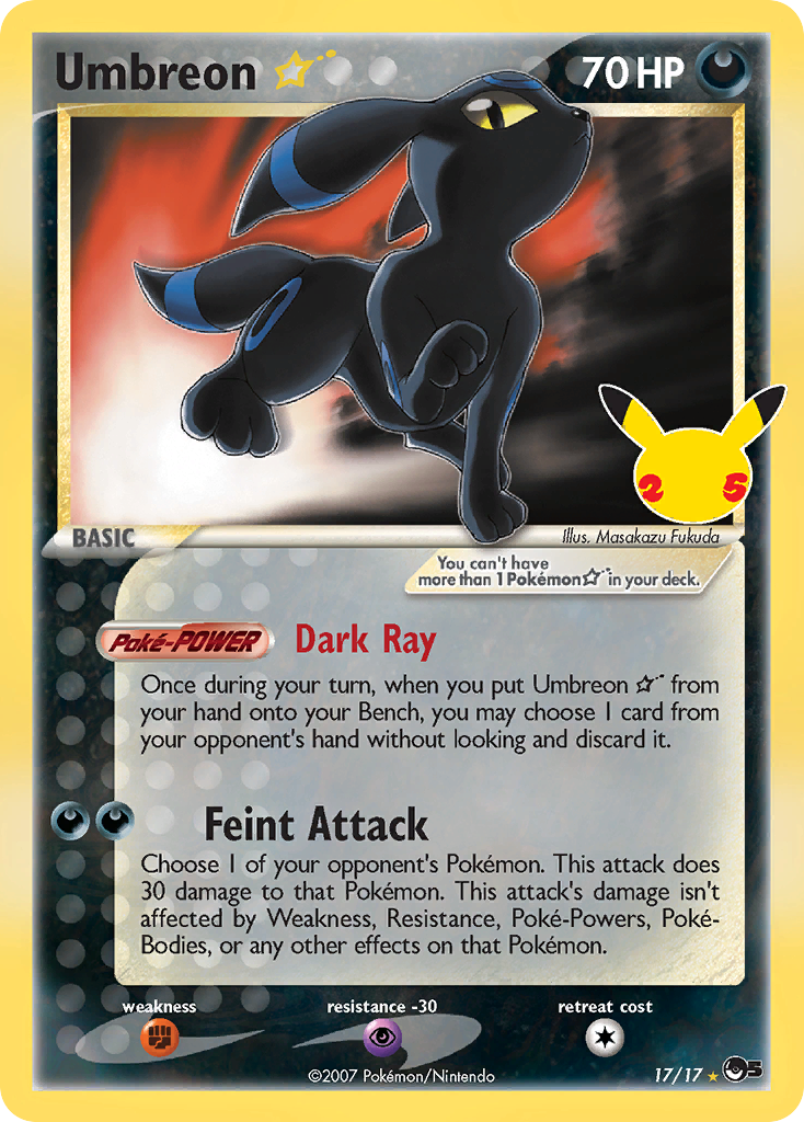 2022 Umbreon V URR #TG22 BGS 9.0 (stock image — not the actual card)