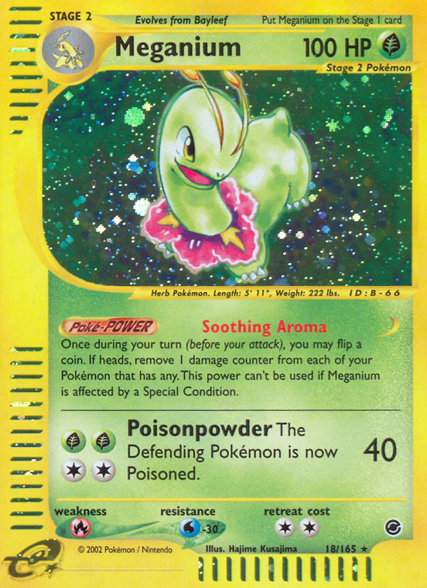 2000 Meganium #10/111 CGC 7 (stock image — not the actual card)