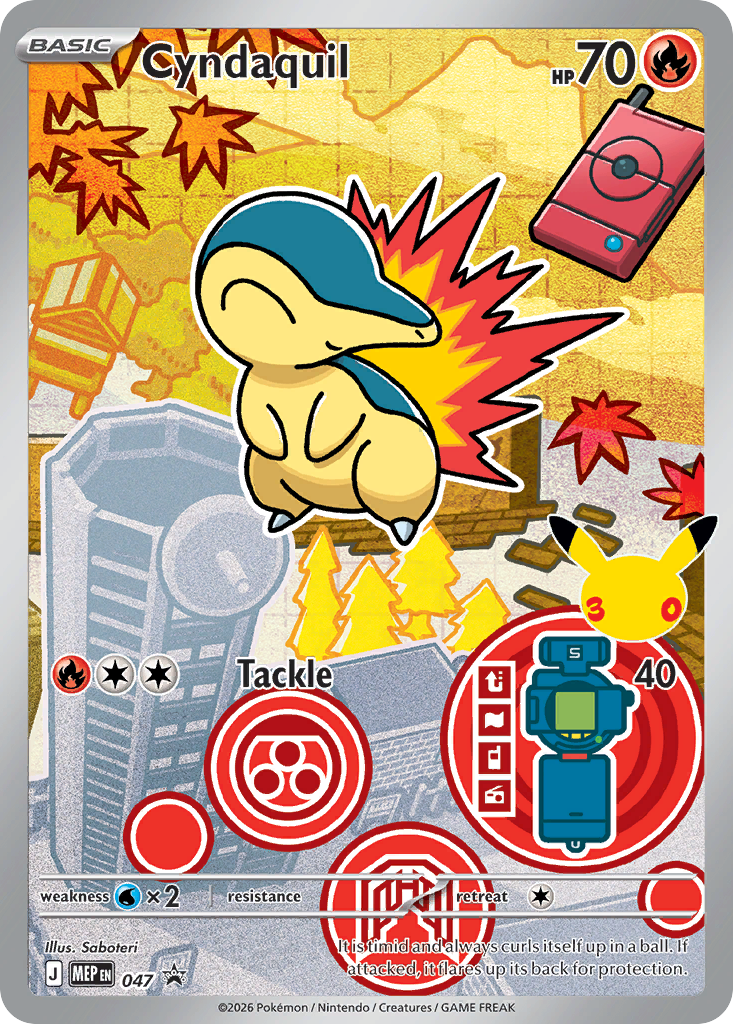 2000 CYNDAQUIL #56 PSA 10 (stock image — not the actual card)