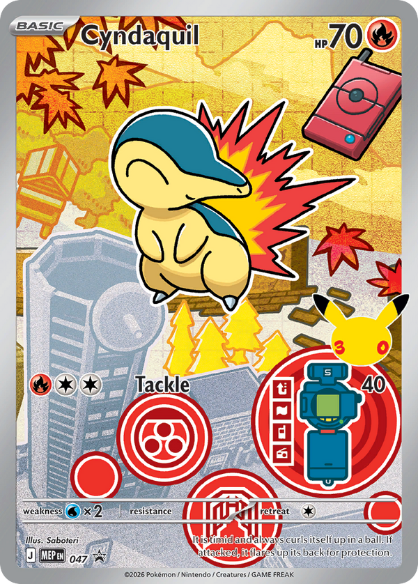 2000 CYNDAQUIL #56 PSA 10 (stock image — not the actual card)