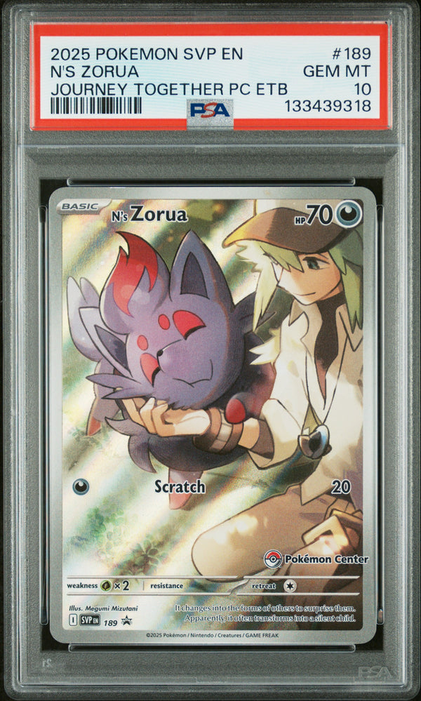 2025 N'S ZORUA #189 PSA 10 (front)