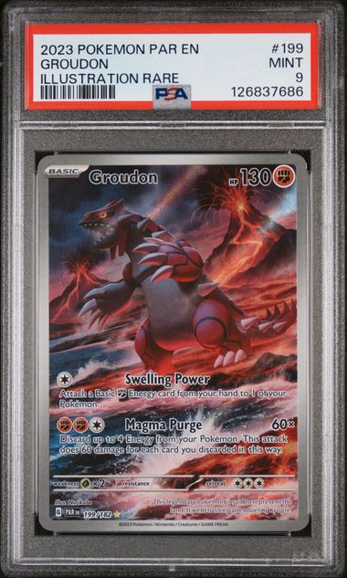 2023 GROUDON #199 PSA 9 (front)