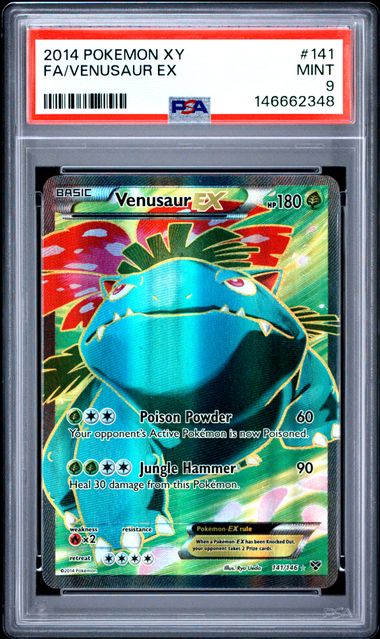 2014 FA/VENUSAUR EX #141 PSA 9 (front)