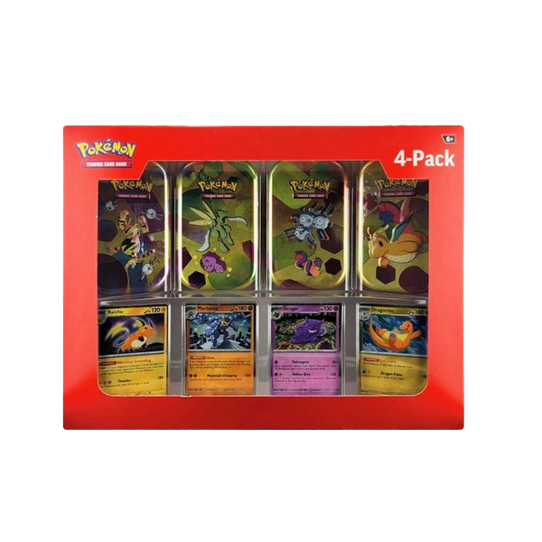 151 4 Mini Tins + 4 Promo Cards Sam's Club Bundle – Evolve Card Shop
