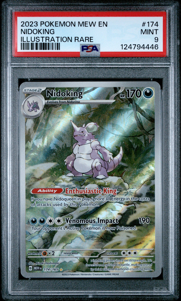 2023 NIDOKING #174 PSA 9 (front)