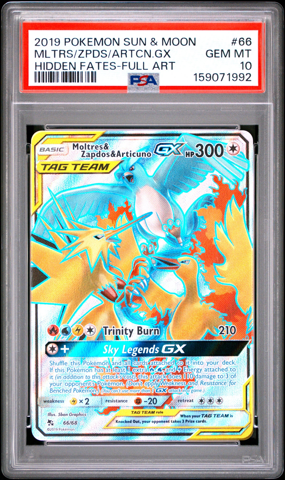 2019 MLTRS/ZPDS/ARTCN.GX #66 PSA 10 (front)
