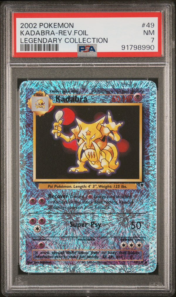 2002 KADABRA-REV.FOIL #49 PSA 7 (front)