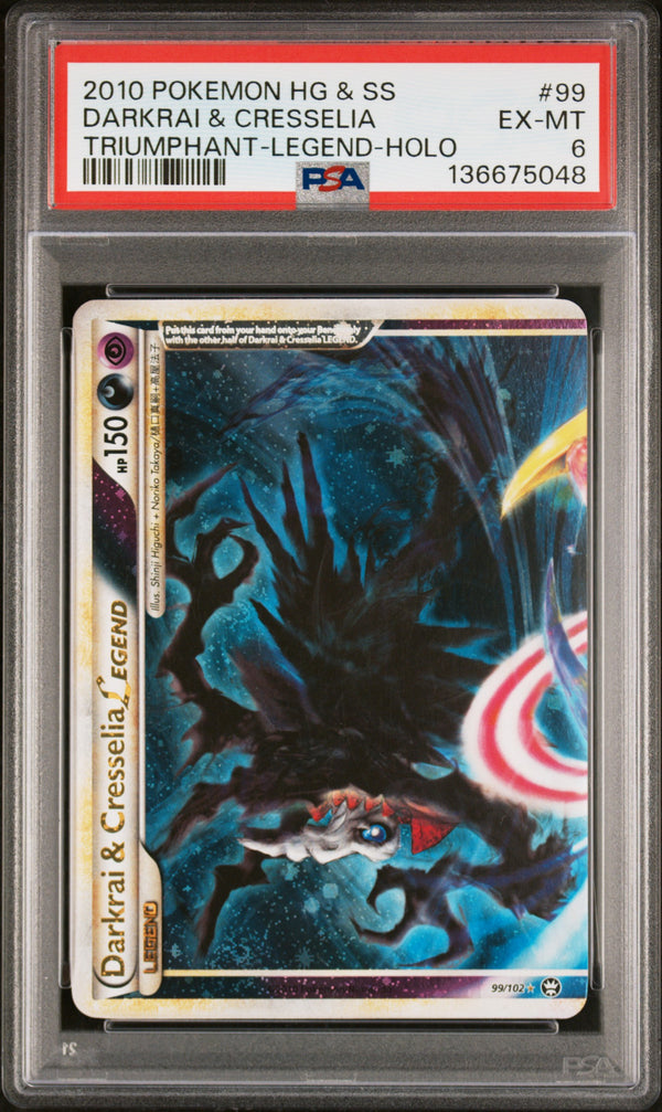 2010 DARKRAI & CRESSELIA #99 PSA 6 (front)