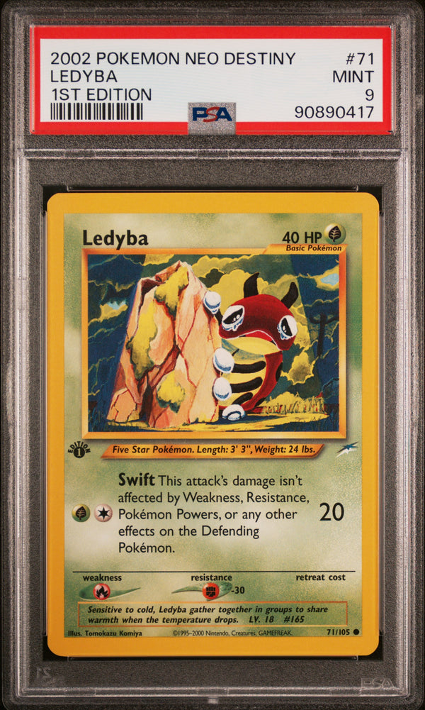 2002 LEDYBA #71 PSA 9 (front)