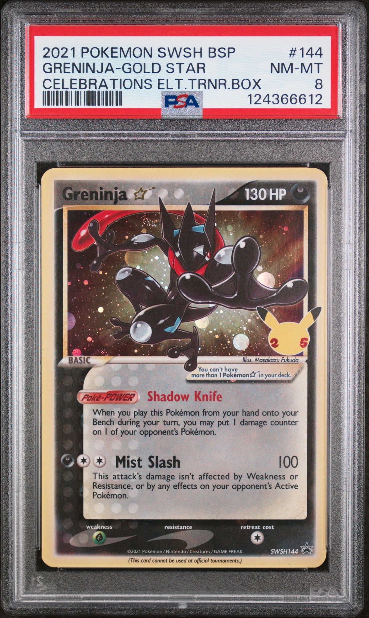 2021 GRENINJA-GOLD STAR #144 PSA 8 (front)