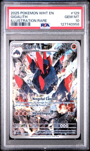 2025 GIGALITH #129 PSA 10 (front)