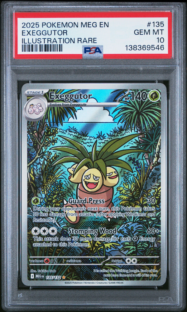 2025 EXEGGUTOR #135 PSA 10 (front)