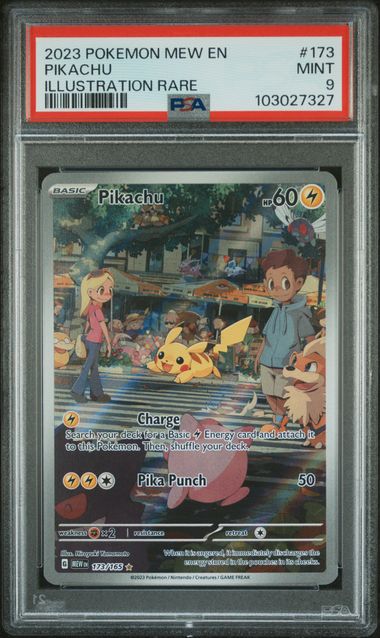 2023 PIKACHU #173 PSA 9 (front)