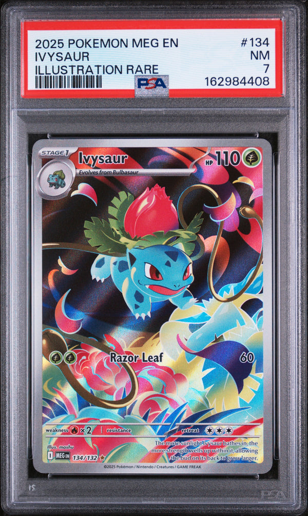 2025 IVYSAUR #134 PSA 7 (front)