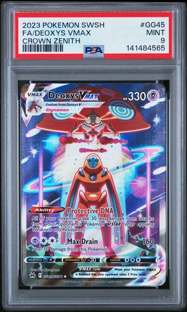 2023 FA/DEOXYS VMAX #GG45 PSA 9 (front)