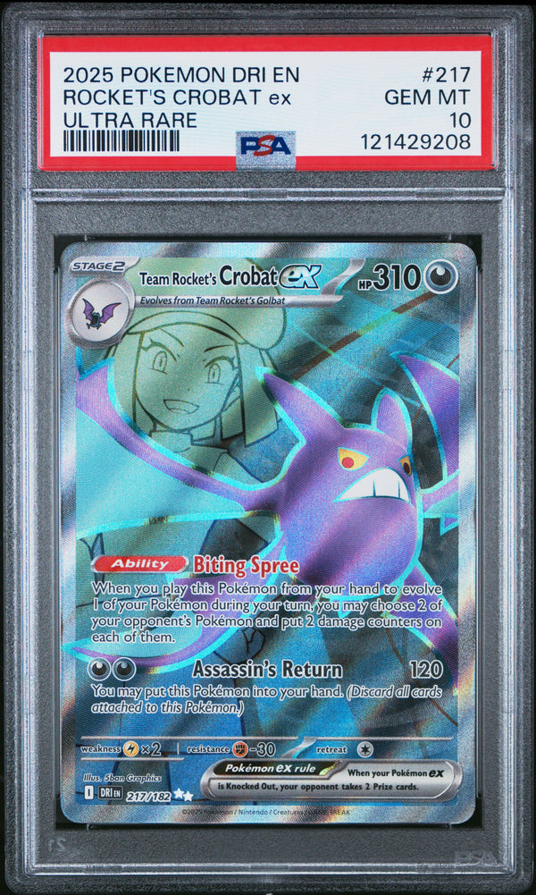 2025 ROCKET'S CROBAT ex #217 PSA 10 (front)