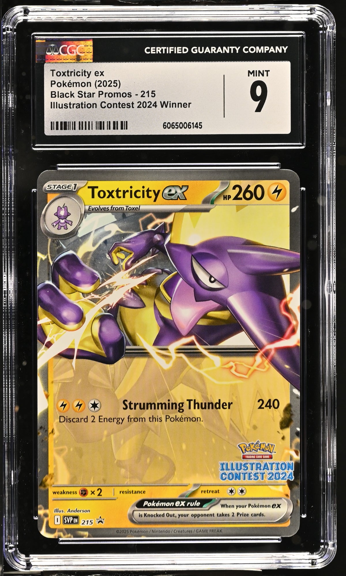 2025 Toxtricity ex #215 CGC 9 (front)