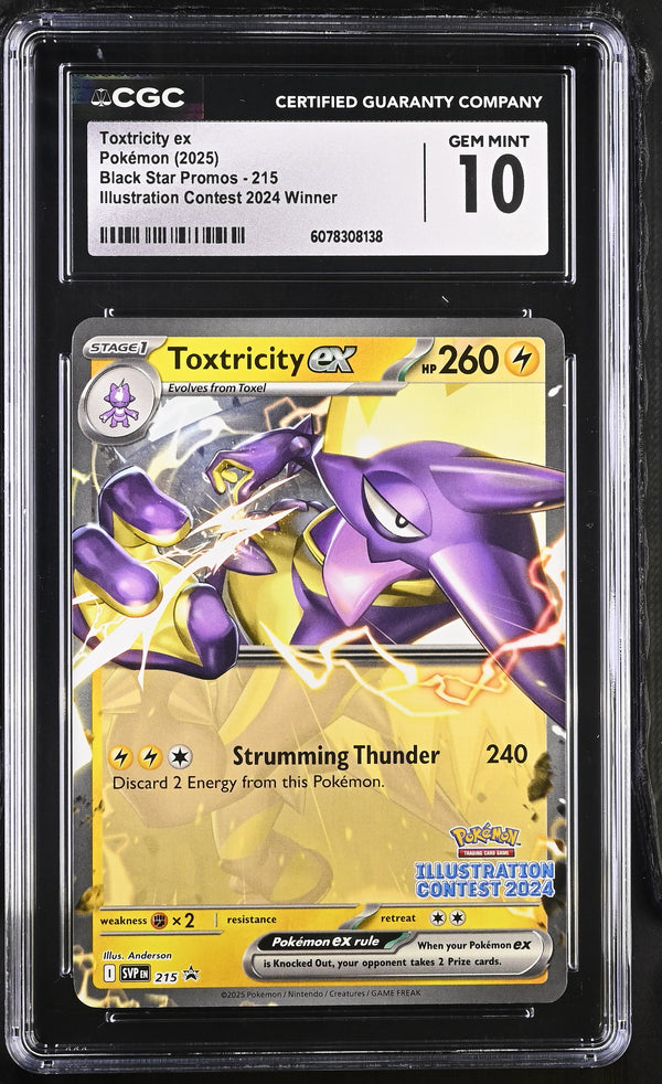 2025 Toxtricity ex #215 CGC Gem Mint 10 (front)