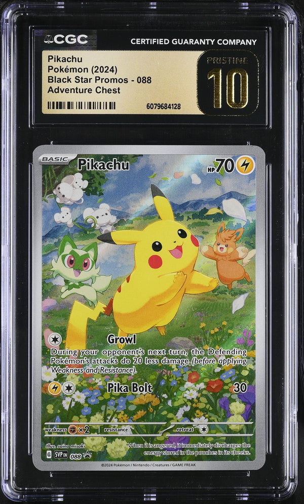 2024 Pikachu #088 CGC Pristine 10 (front)