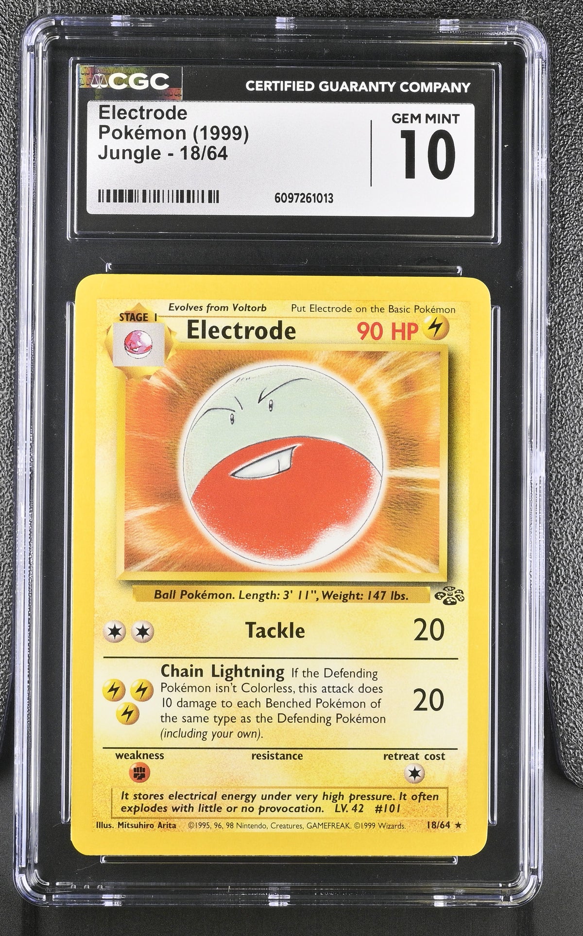 1999 Electrode #18/64 CGC Gem Mint 10 (front)