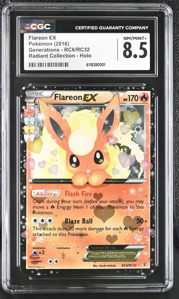 2016 Flareon EX #RC6/RC32 CGC 8.5 (front)