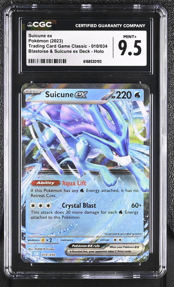 2023 Suicune ex #010/034 CGC Mint+ 9.5 (front)