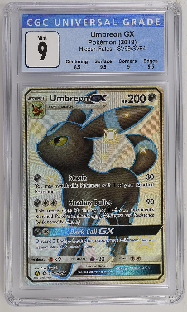 2019 Umbreon GX #SV69/SV94 CGC 9 (front)