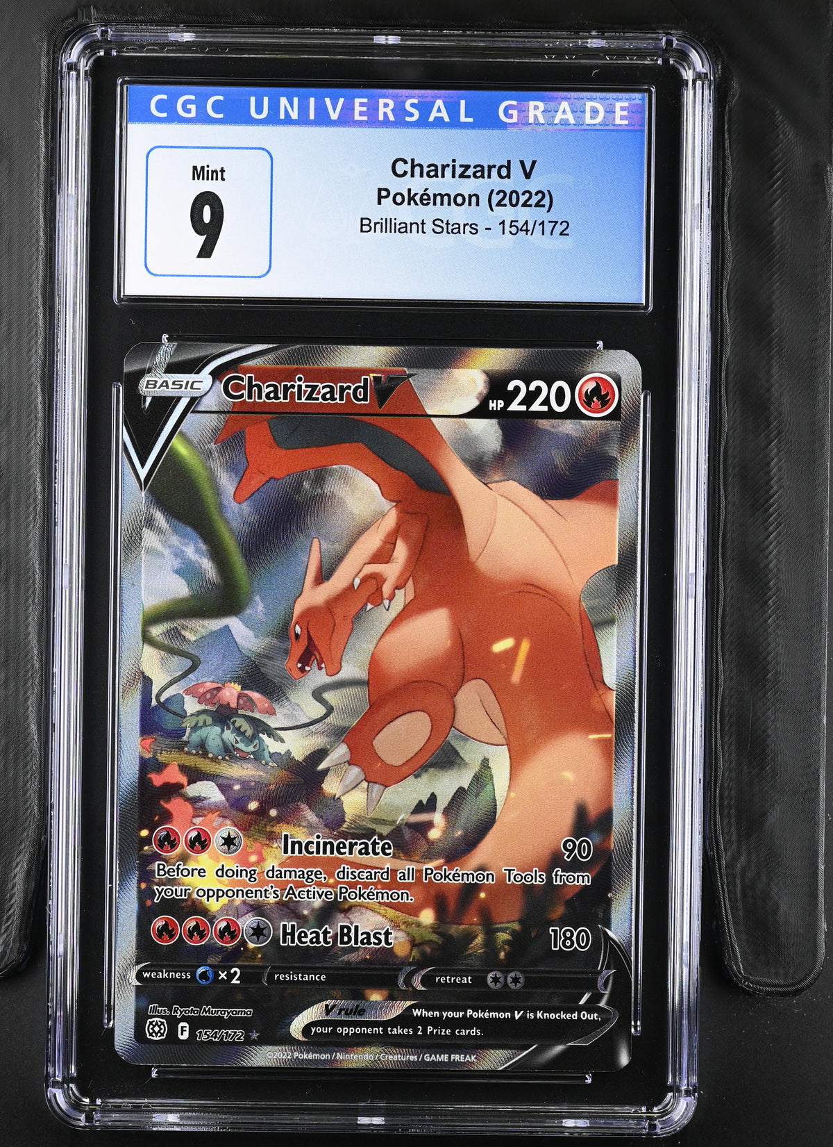 2022 Charizard V #154/172 CGC 9 (back)