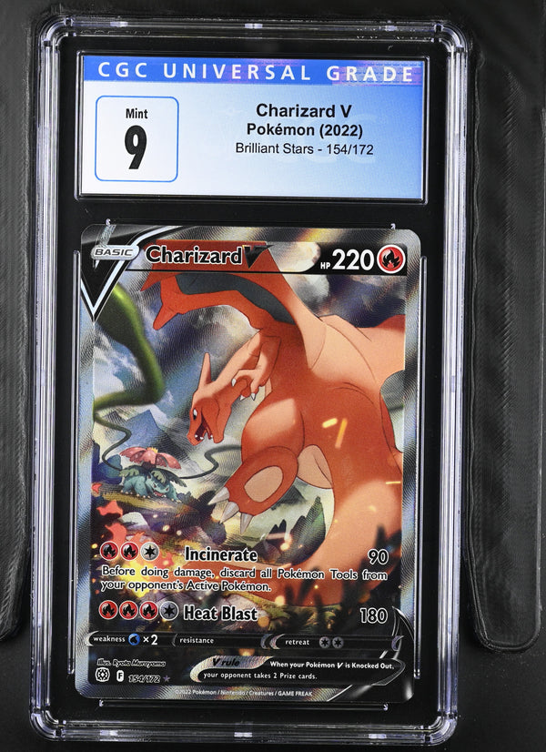 2022 Charizard V #154/172 CGC 9 (back)
