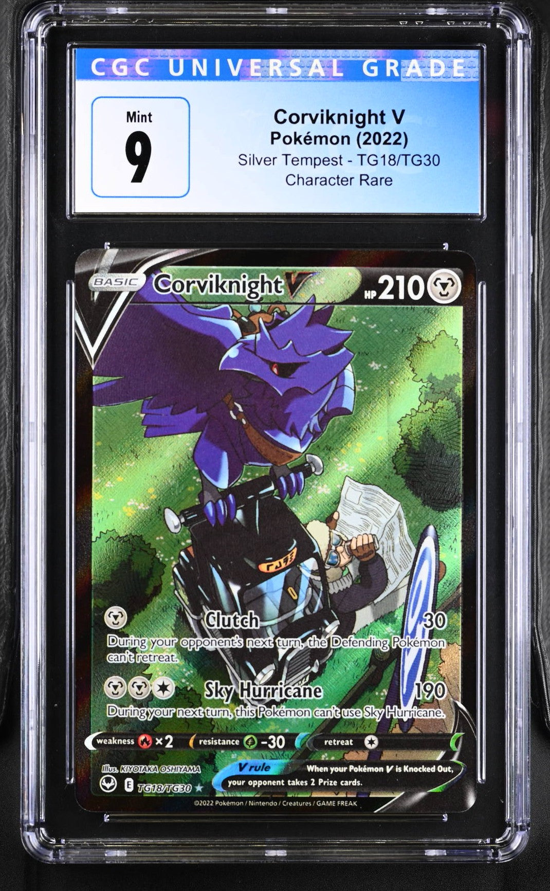 2022 Corviknight V #TG18/TG30 CGC 9 (back)
