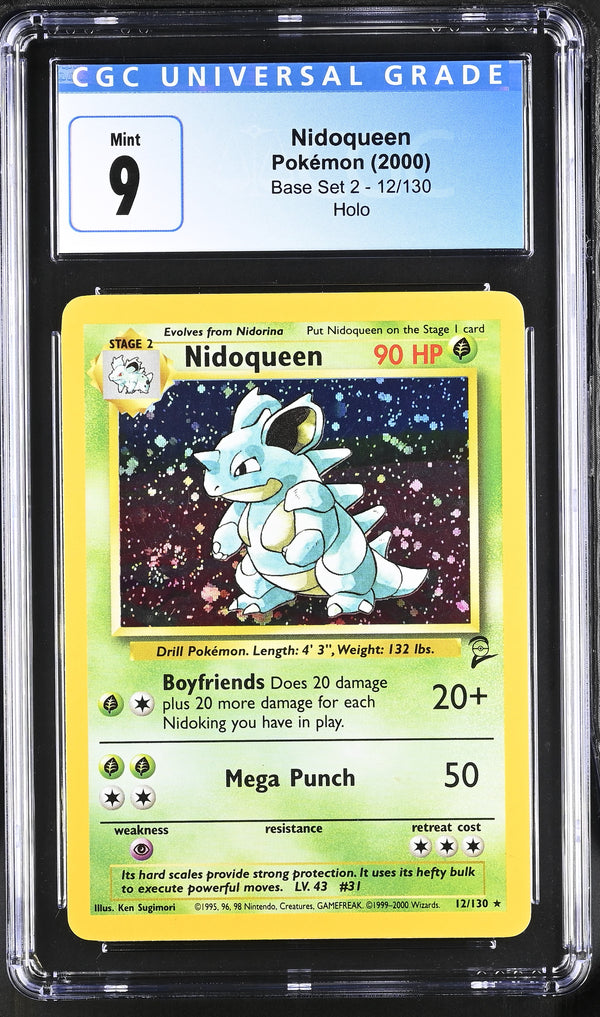 2000 Nidoqueen #12/130 Holo CGC 9 (front)