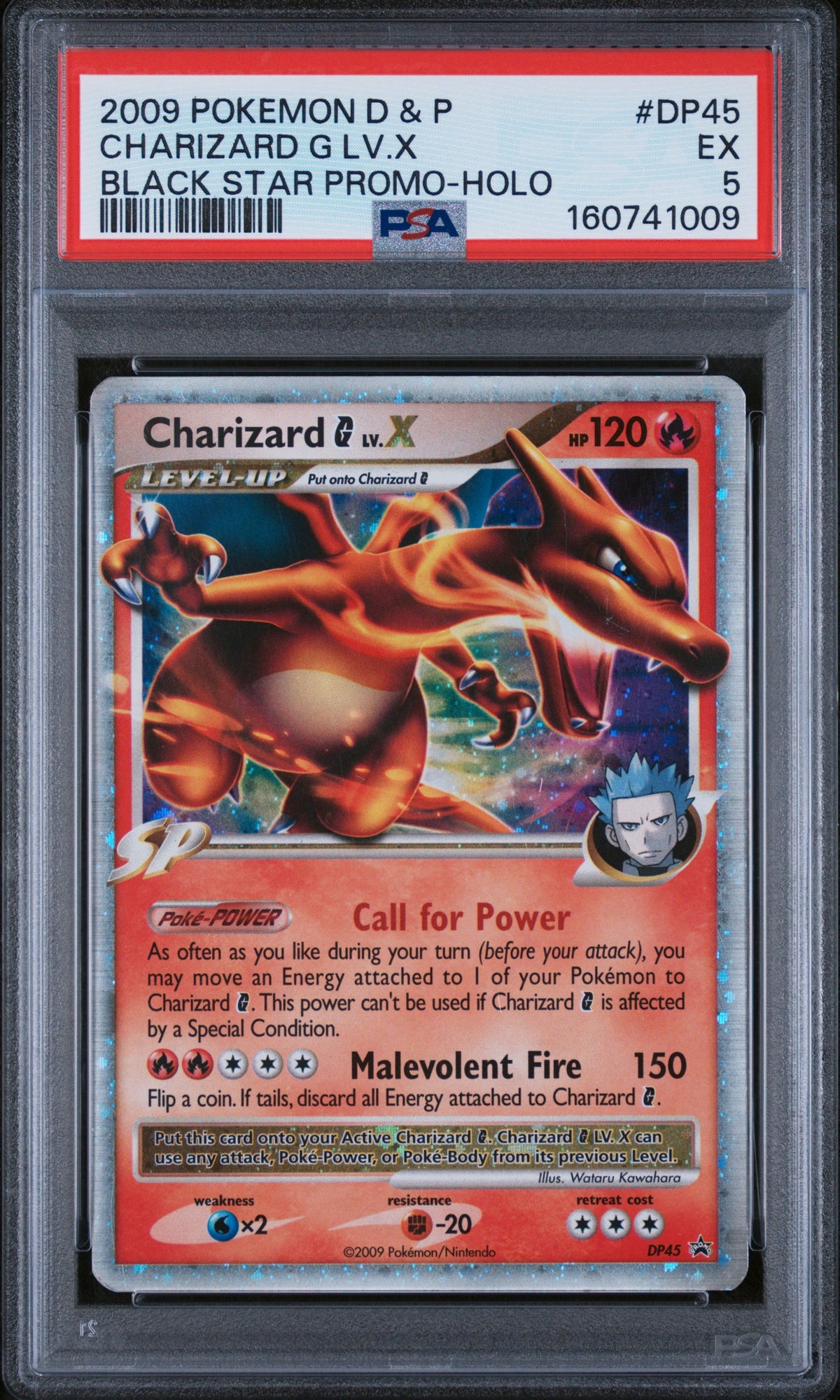 2009 CHARIZARD G LV.X #DP45 PSA 5 (front)